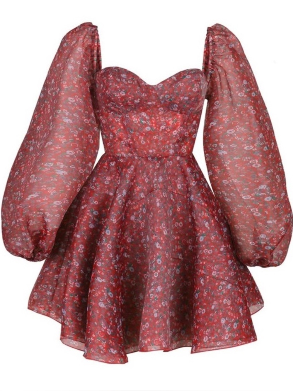 Selkie Princess Dress in Crimson Darling